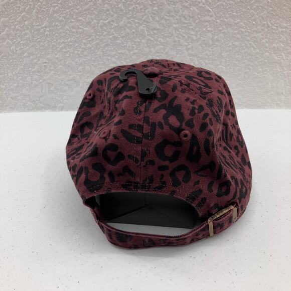 47 Black White Wine Cheetah Animal Print Hawkeye Iowa University Embroidered Hat - Picture 5 of 12